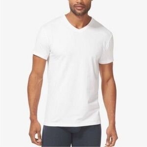 LOT OF 2 - Tommy John L Cool Cotton Men's V-Neck Short Sleeve 0087 T-Shirt